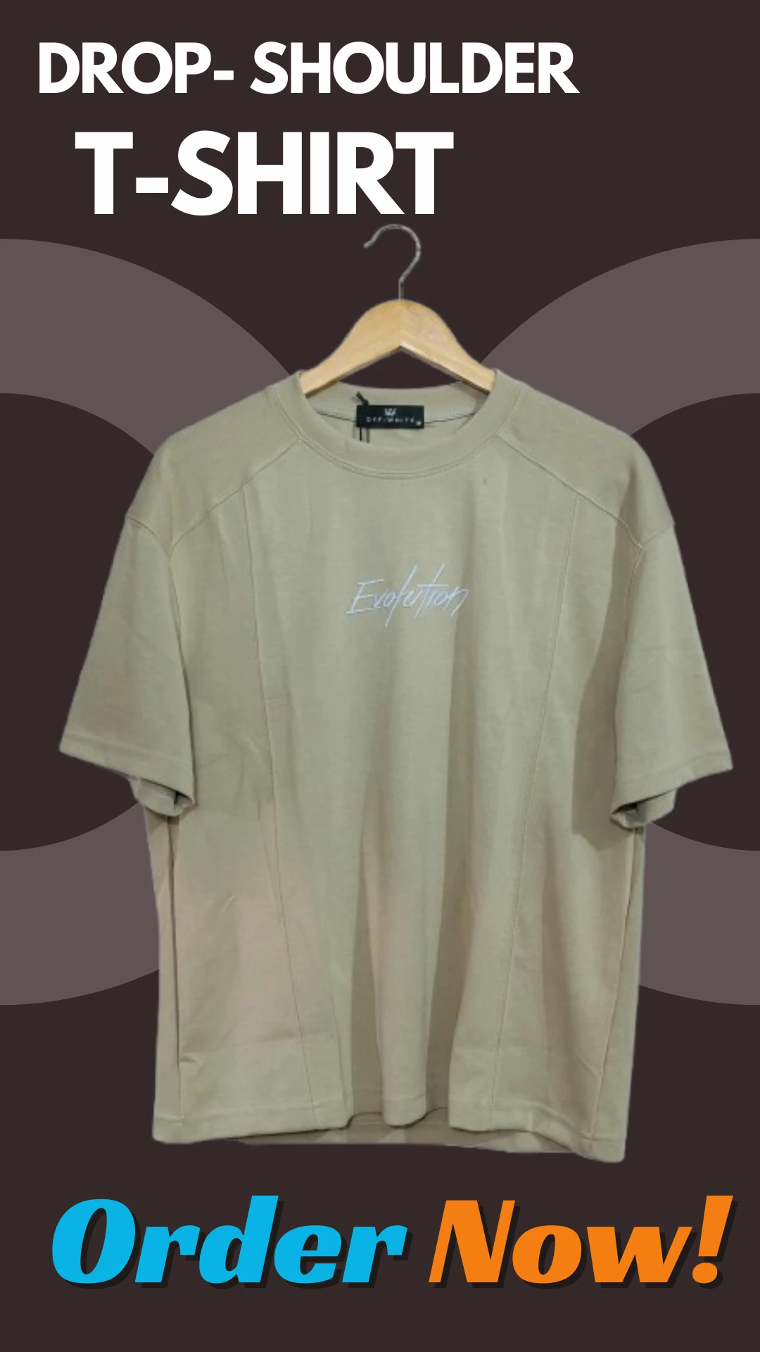 Off Whit Drop T Shirt